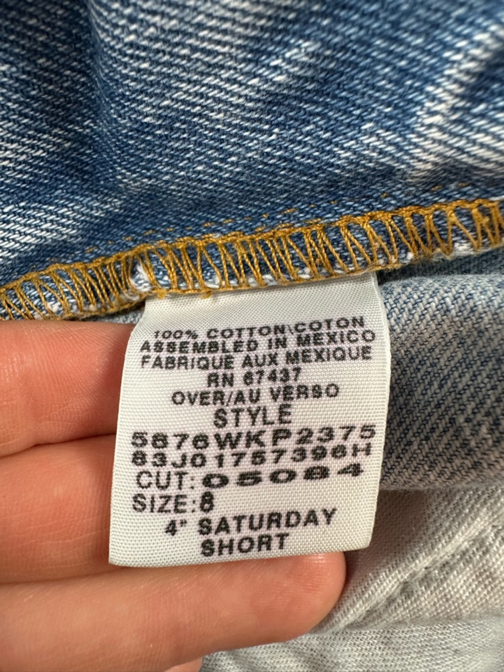 Vintage Polo Jeans Co. Ralph Lauren Denim Shorts - Light Wash - Size 8 - Picture 8 of 9